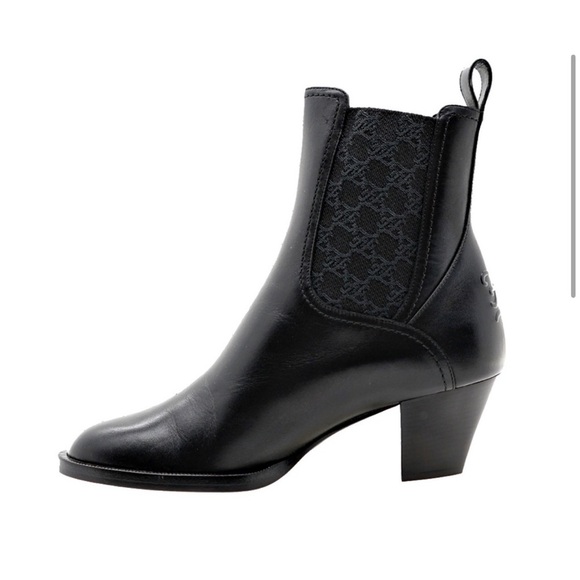 Fendi FF Karligraphy Motif Ankle Boots Size 37 - Picture 7 of 9
